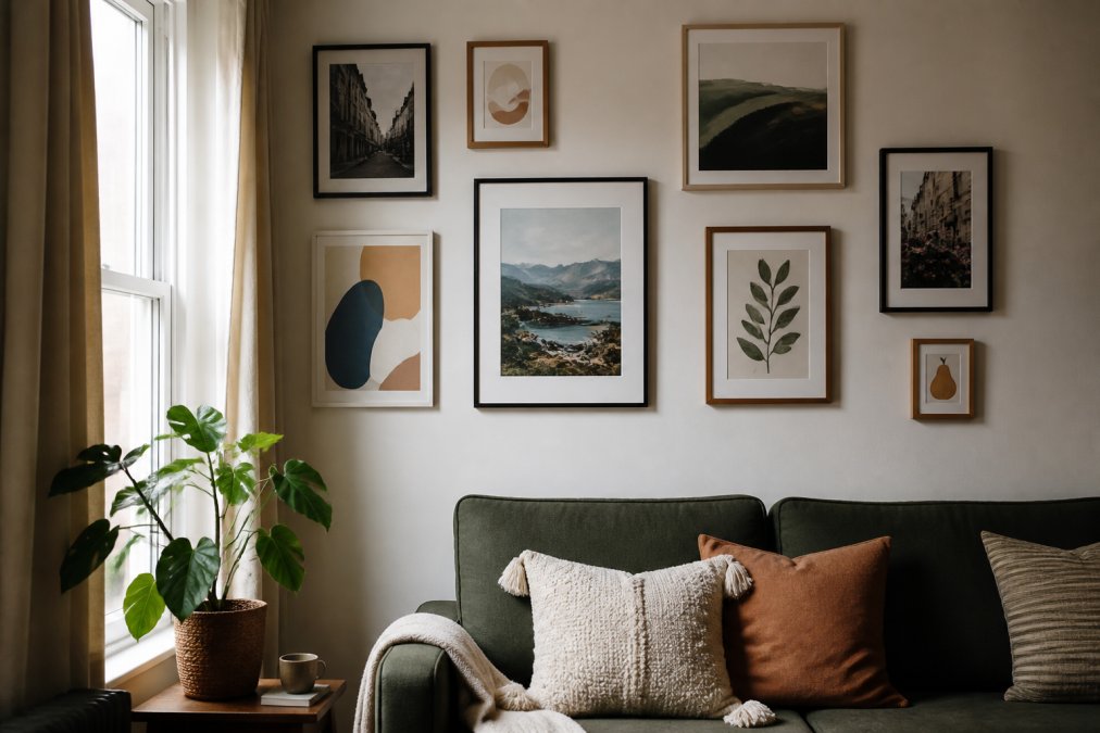 Gallery Wall in a Small Rented Flat: A Step-by-Step Guide