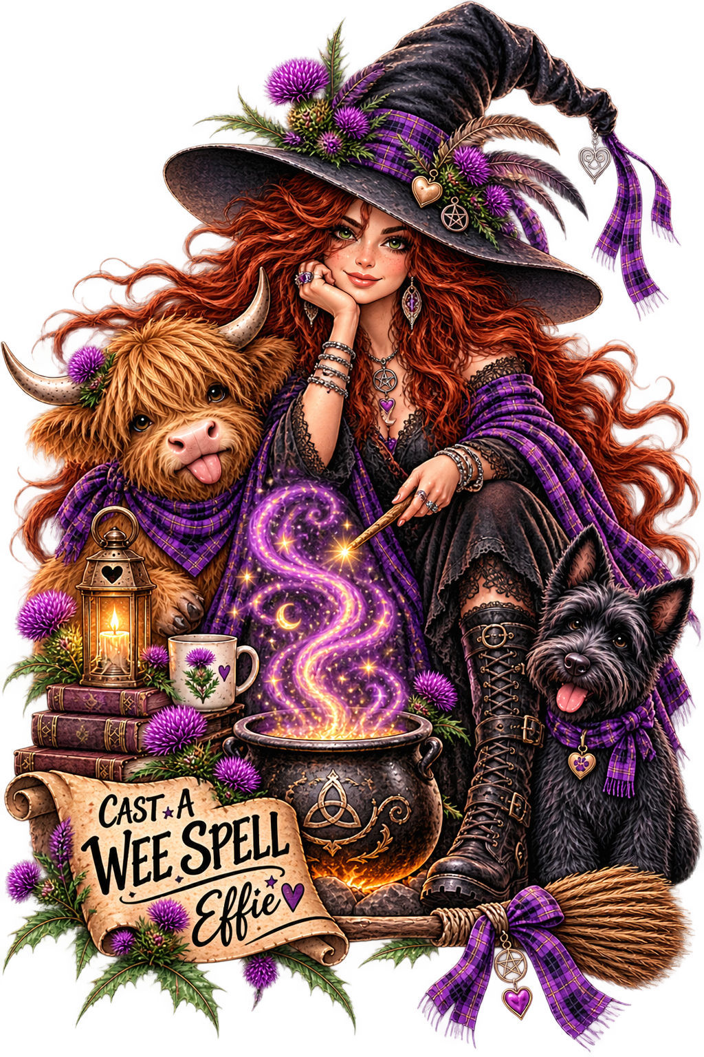 Wit-Shh! – Effin’ Effie Scottish Witch Art
