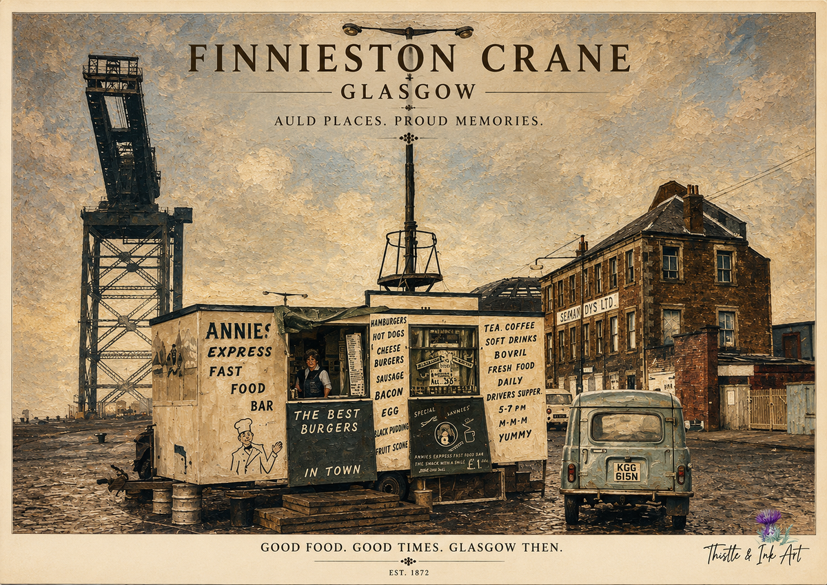 Finnieston Crane Glasgow – Auld Glasgow Art Print
