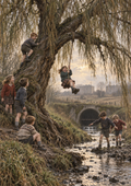 Hairy Mary at the Burn | Drumchapel Digital Art Print