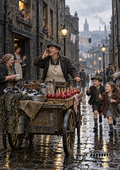 Fresh Mussels and Candy Apples – Auld Glesga Street Seller
