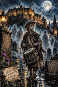 Auld Drummer Boy of Edinburgh Castle – Haunted Scottish Legends Art Print