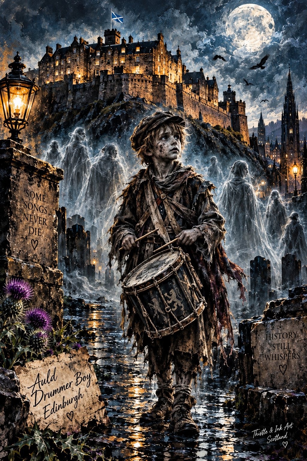 Auld Drummer Boy of Edinburgh Castle – Haunted Scottish Legends Art Print