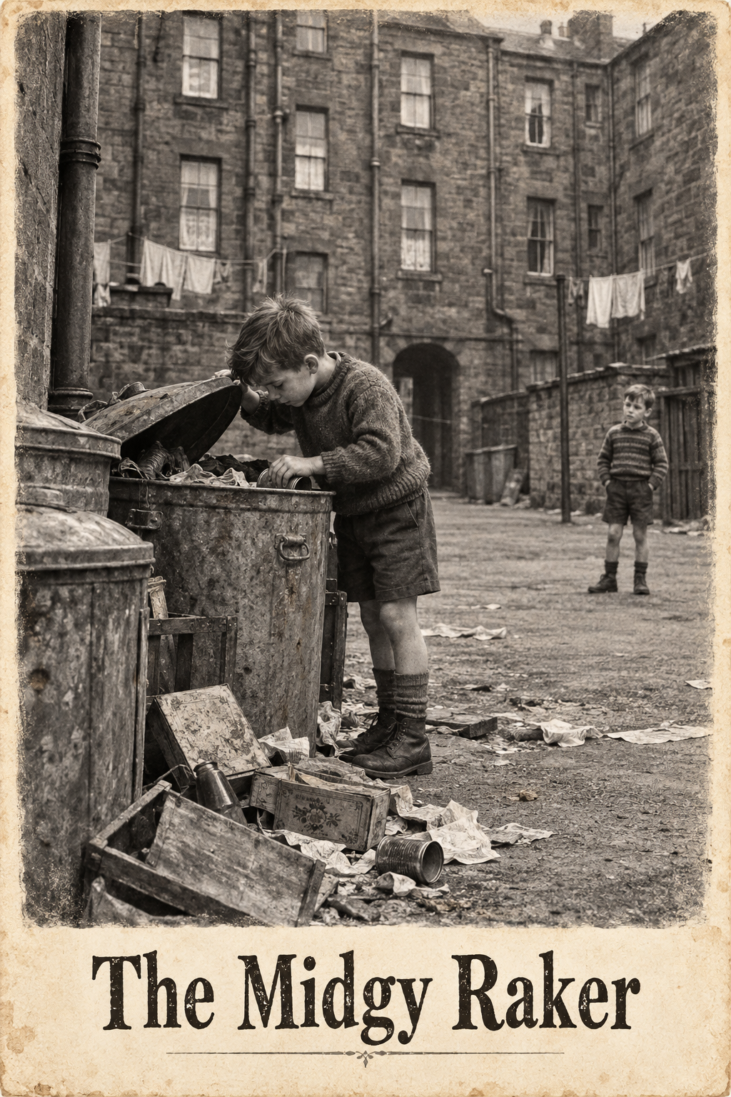 The Midgy Raker – Auld Glesga Childhood Art Print