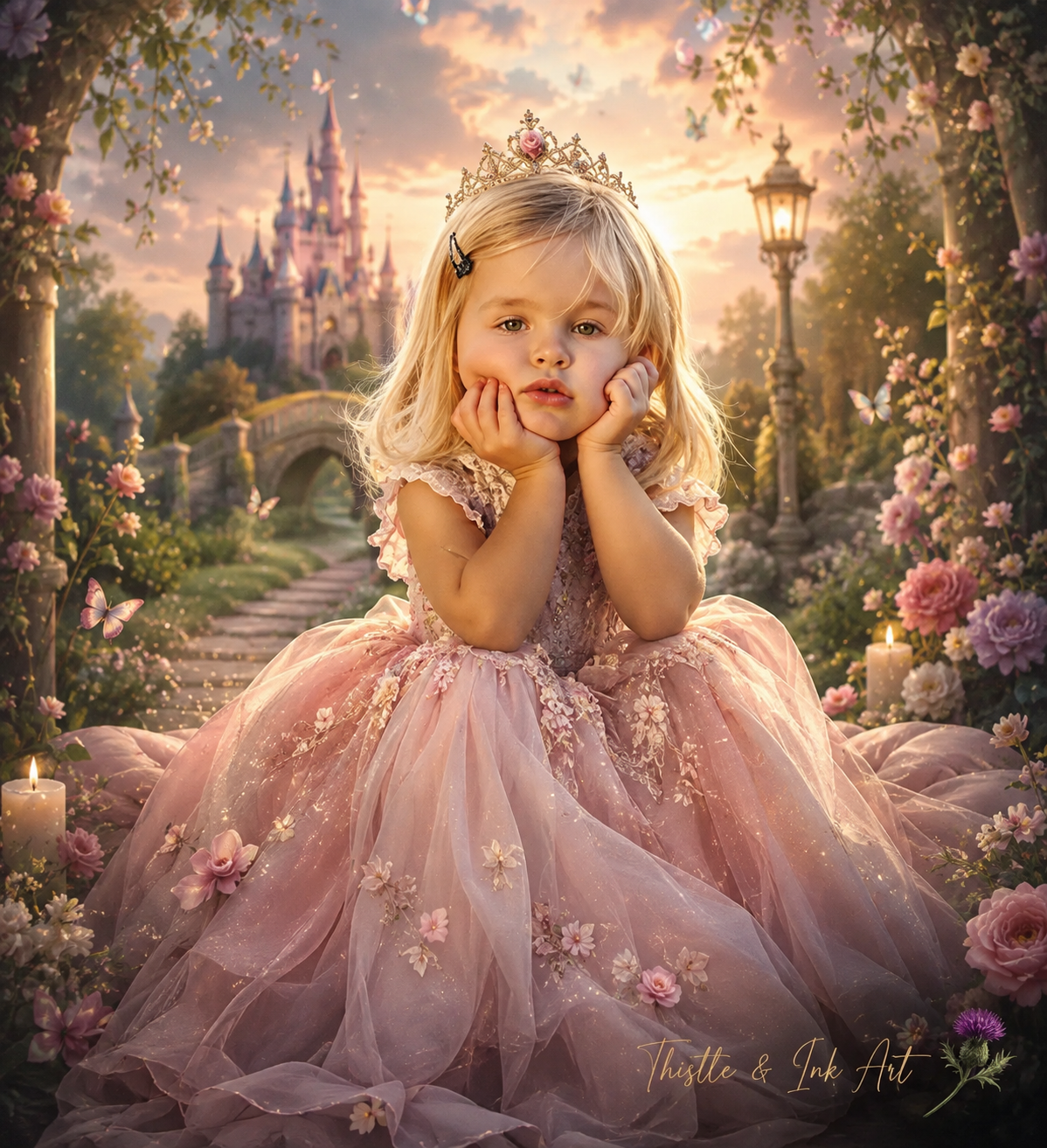 Fairytale Princess – Personalised Child Portrait