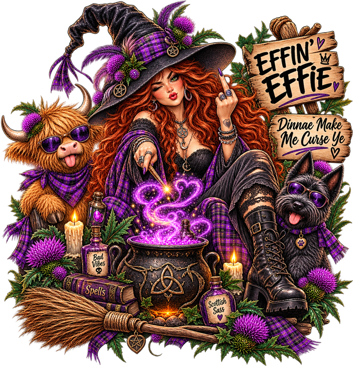 Effin’ Effie – Scottish Witch with Attitude