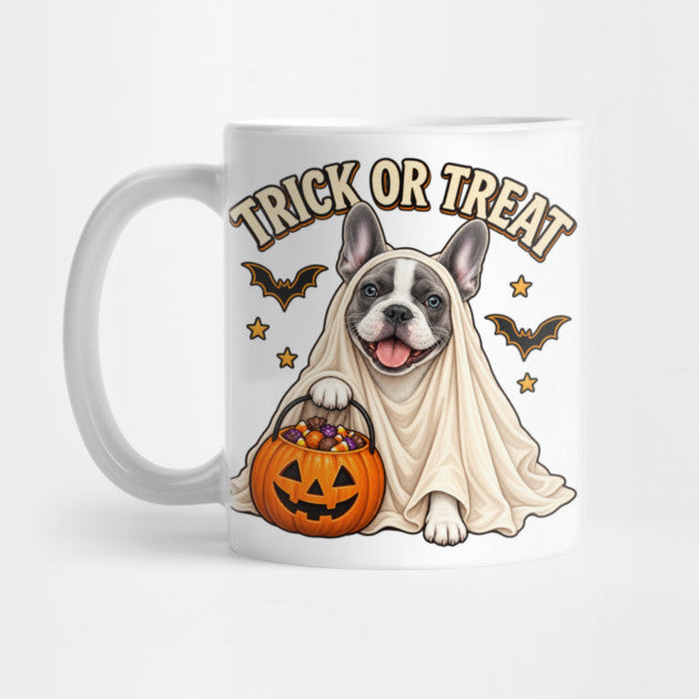 Trick or Treat Frenchie Ghost