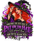 Put On the Hat – Effin’ Effie Scottish Witch Art