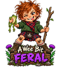 A Wee Bit Feral – Wild Weans Funny Scottish Kids T-Shirt Download Print