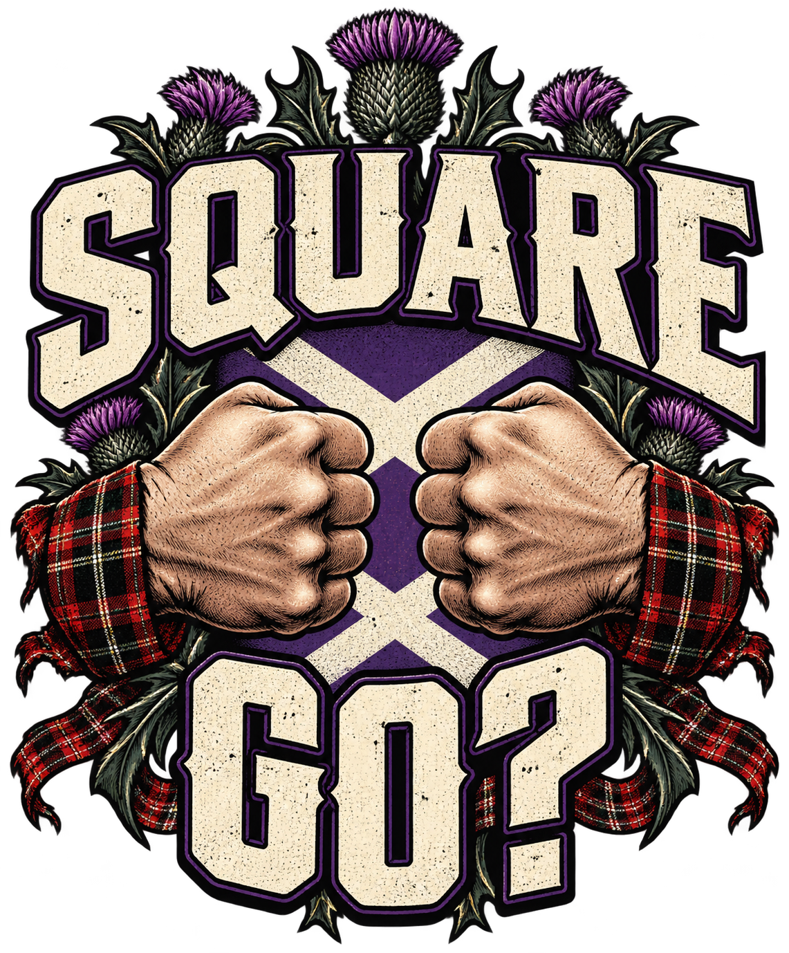 Square Go? – Scottish Fighting Talk Design