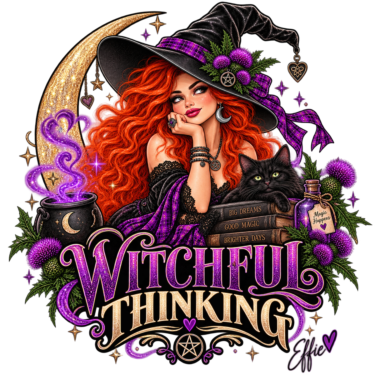 Witchful Thinking – Effin’ Effie Scottish Witch Art